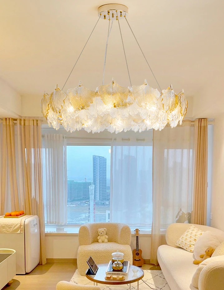 French style light luxury retro crystal bedroom light creative retro chandelier for living room