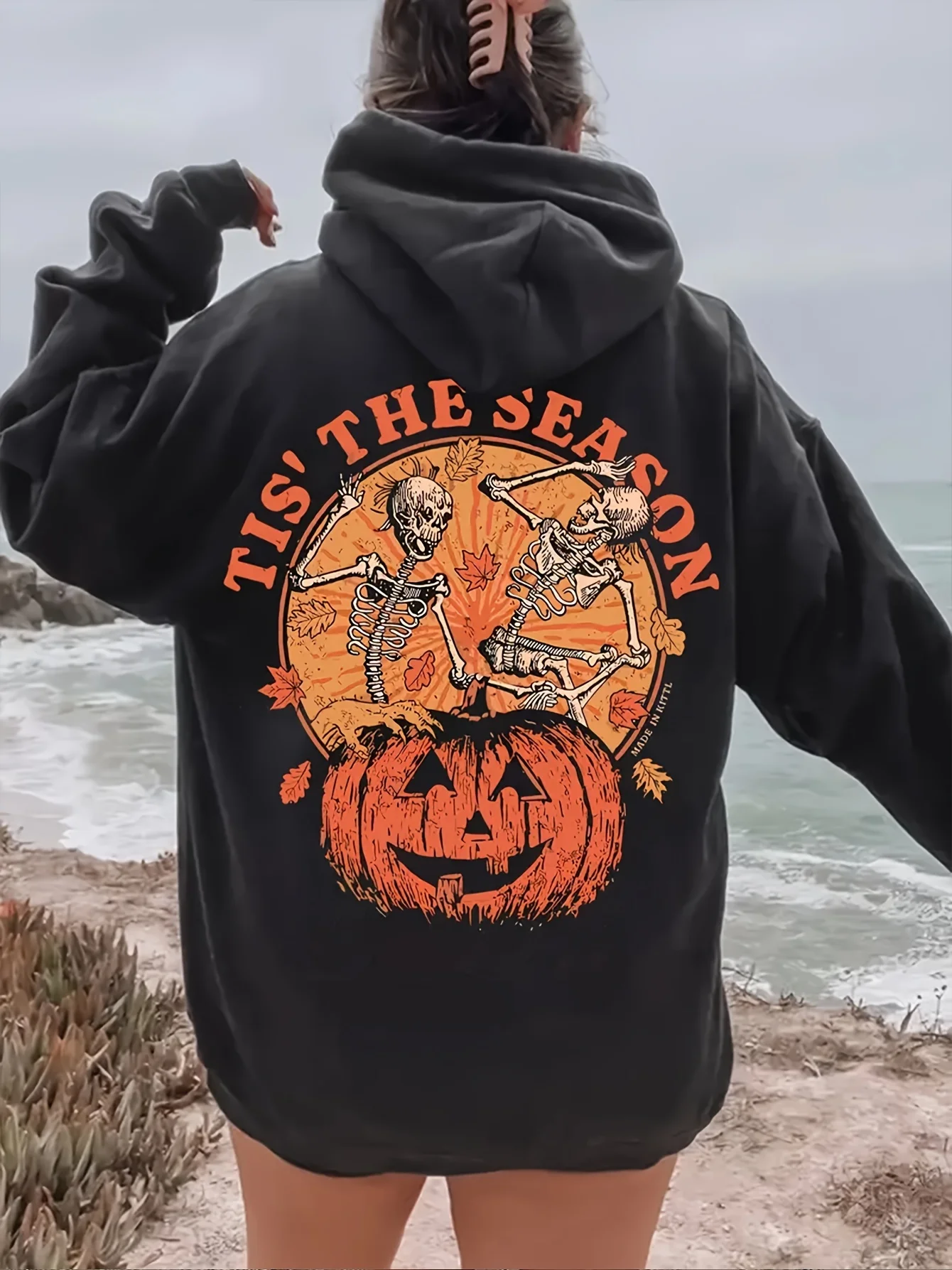 

Хэллоуин тыква графический принт осень и зима из чистого хлопка мужские и женские толстовки повседневные уличные спортивные тренировки