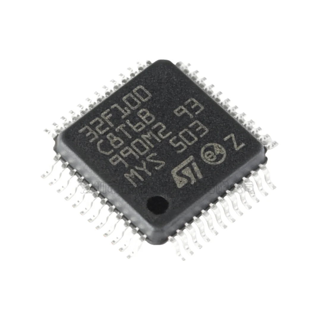 Original genuine goods STM32F100C8T6B LQFP48 ARM Cortex-M3 32-bit microcontroller MCU