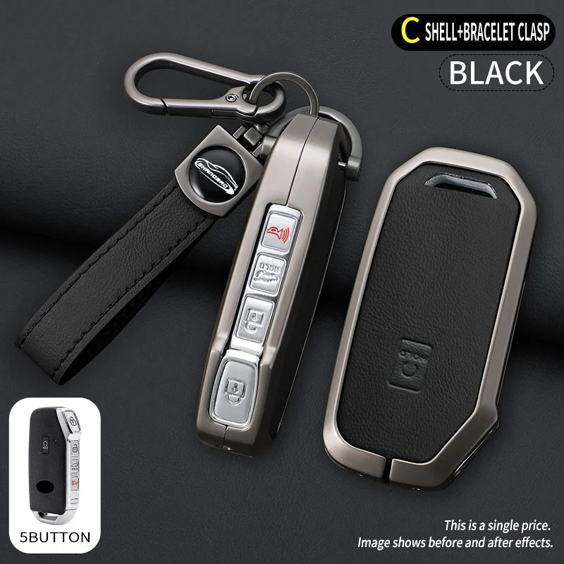 Nieuwe auto sleutelhoes 3 4 5 knoppen hoesje sleutelhouder voor Kia Sportage 2023 Kia Ray Sorento Soul Telluride Cerato 2020 K5 K8 2022