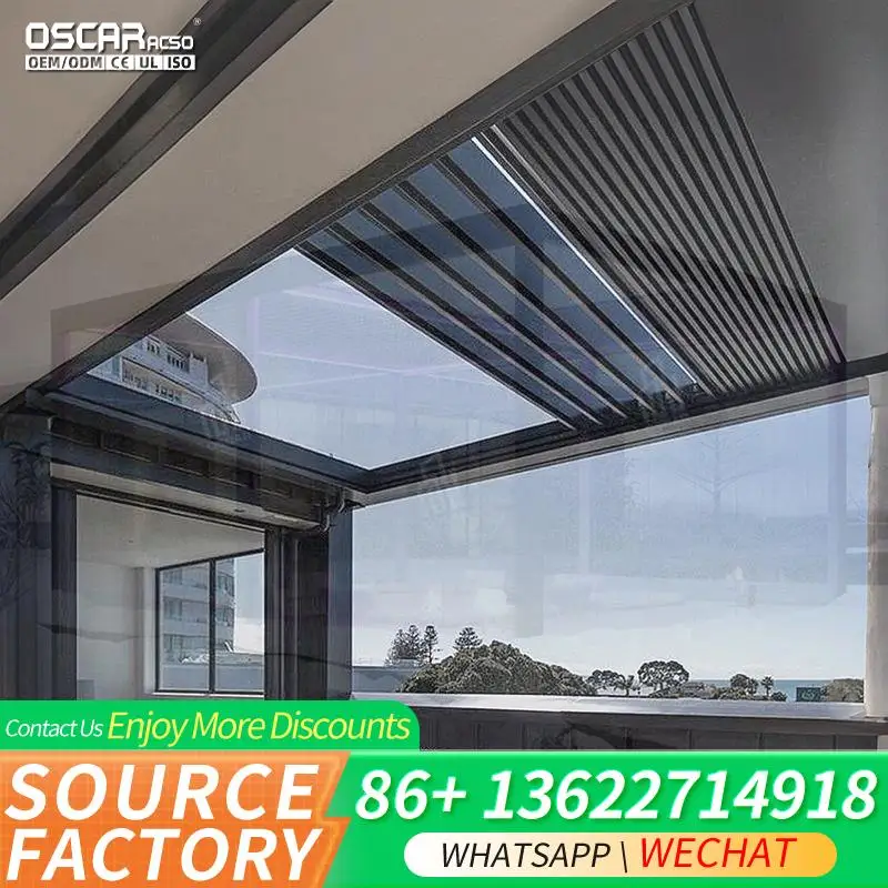 Waterproof Opening Roof Louver Tent Pergola for Garden Patio Backyard Outdoor Shelter Event Canopy pergolas