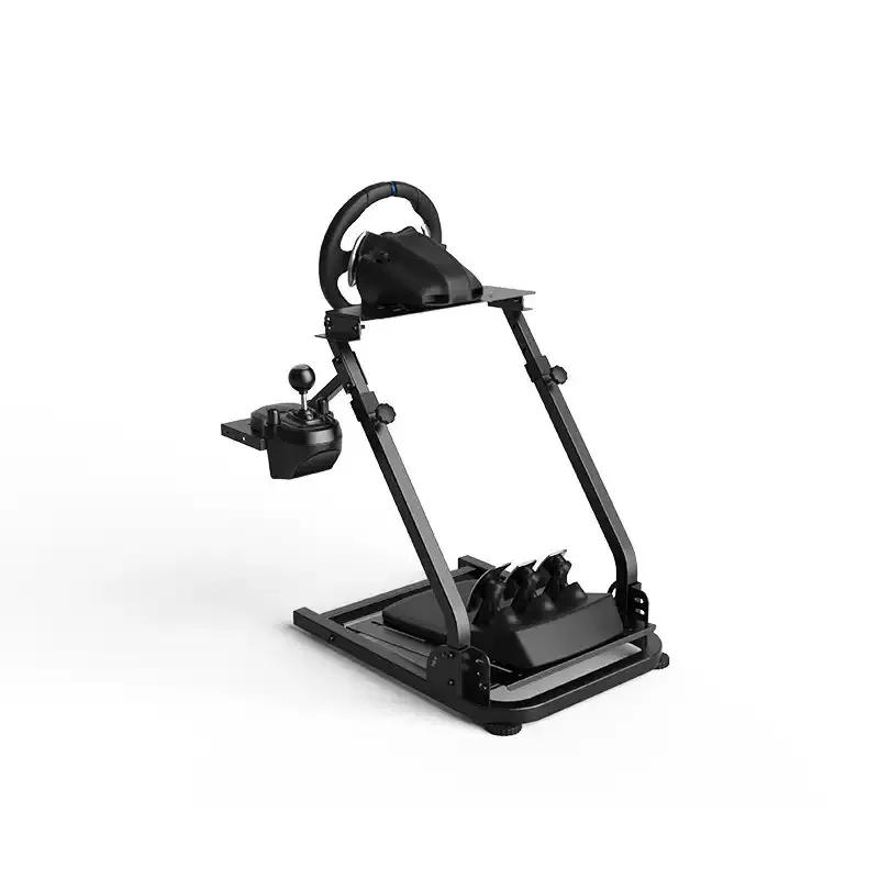 X-Type Folding Racing Simulator Bracket, Home Gaming Steering Wheel Support Stand
