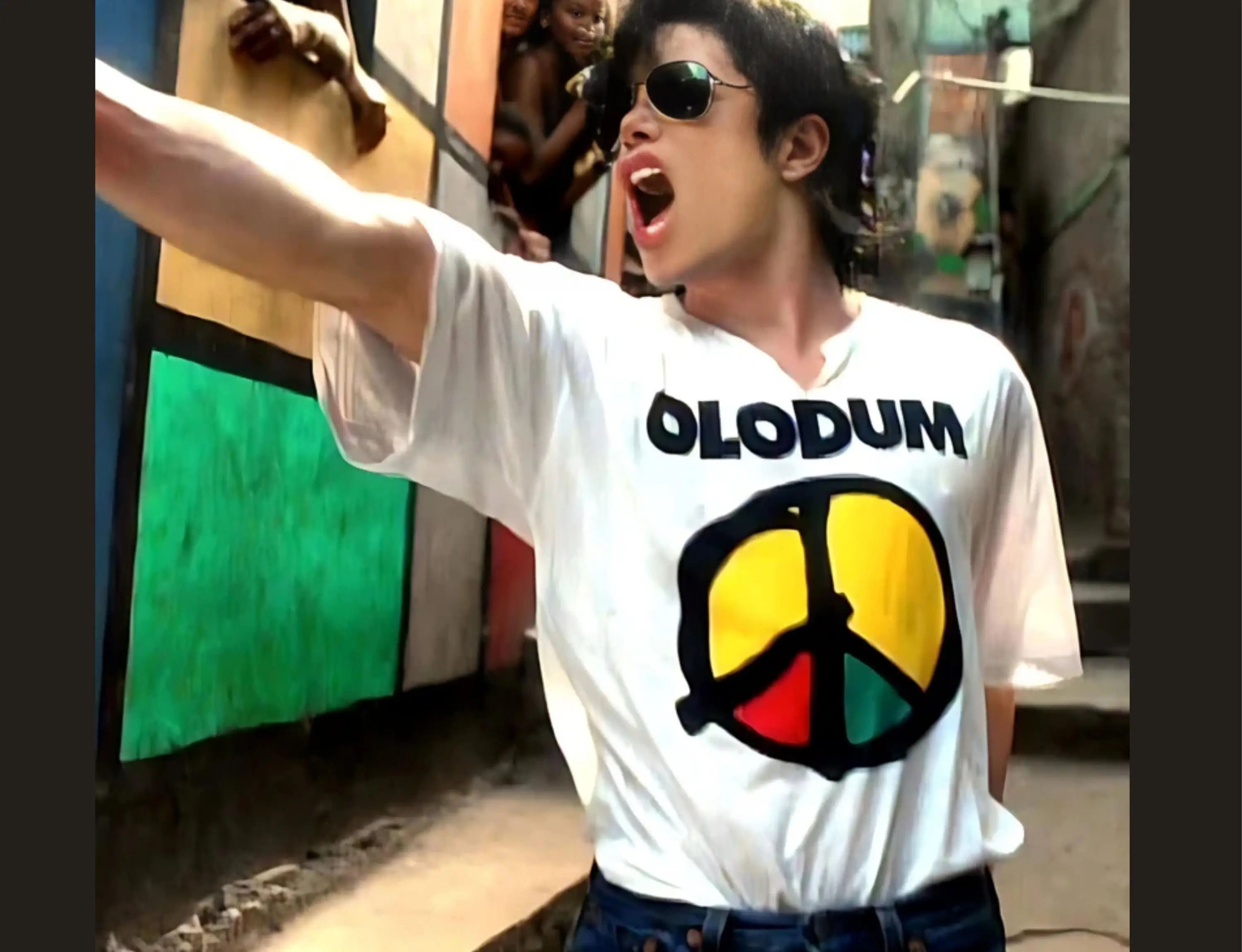 Camiseta Vintage Michael Jackson OLODUM para Homens e Mulheres, Moda de Verão em Algodão Y2K, Camiseta de Gola Redonda com Mangas Curtas, Presentes para Fãs