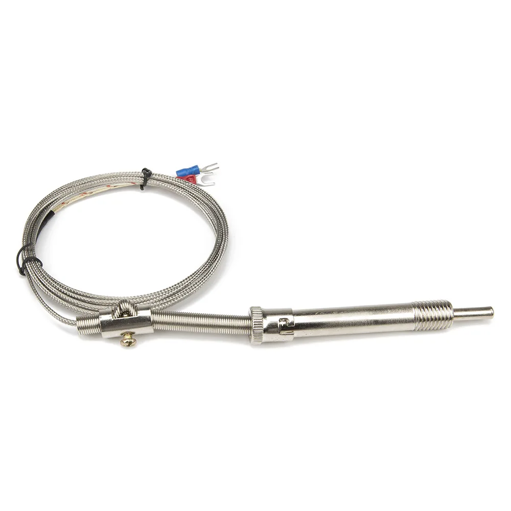 FTARS01 K type 2m metal braided cable M12 pressure spring 70mm sleeve length thermocouple temperature sensor WRNT WRET