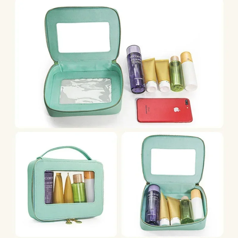 

Colorful Portable Makeup Case Travel Transparent Makeup Bag Waterproof Large Capacity Makeup Bag Travel Organizer Maquillaje