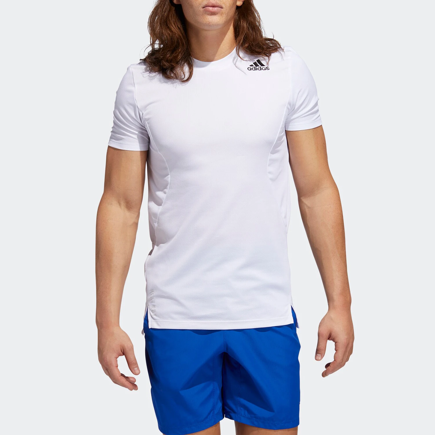 

Официальная осенняя новая мужская спортивная футболка Adidas для тренировок с короткими рукавами GL7297