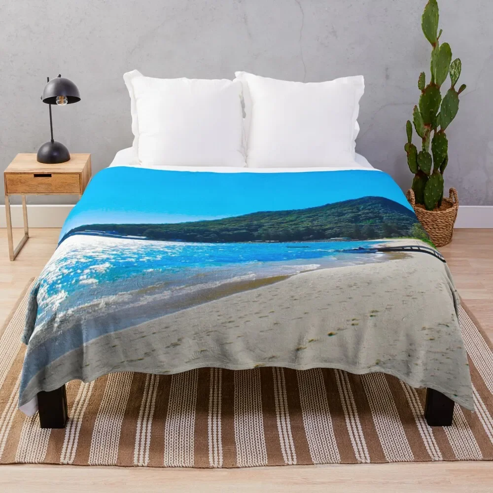 

Shoal Bay! Throw Blanket sofa bed Furry Blankets