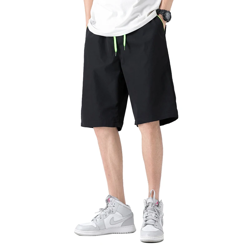 

Summer Casual Sports Knee Length Pants Men's Shorts Quick-drying Beach Pants Men's Ice Silk Pants Loose Men's Clothing