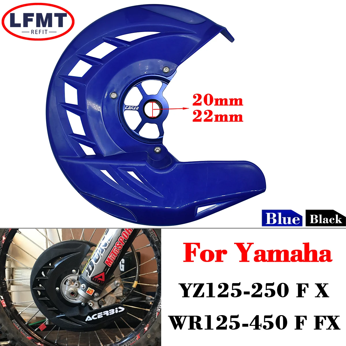 

For YAMAHA YZ125 YZ250 YZ250F YZ450F YZ125X YZ250X WR125 WR250 WR250F WR450F Motocross Front Brake Disc Guard Cover Protector