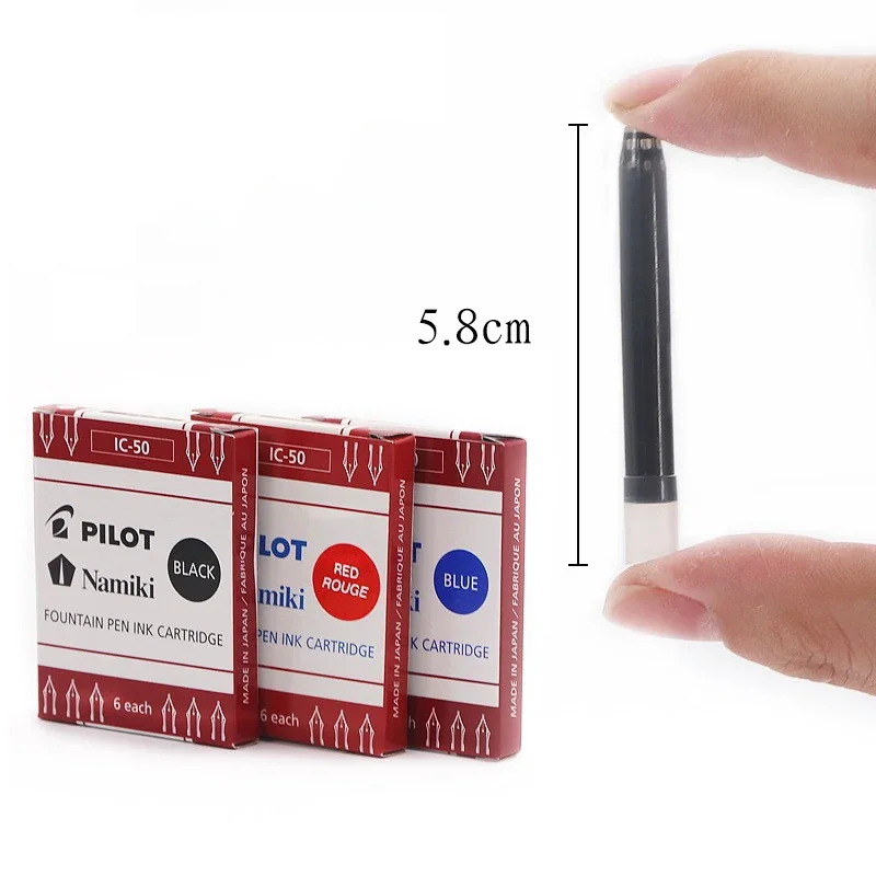 6pcs/box Japan PILOT Fountain Pen Ink Bag Original IC50 for 78G/smiley Face Pen Replacement Core Non Carbon Ink Supplies image 3