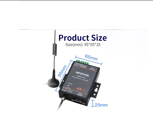 Dispositivo industrial do conversor de série Modbus, HF2111A, RS232, RS485, RS422 a GPRS, apoio MQTT, venda quente, servidor home