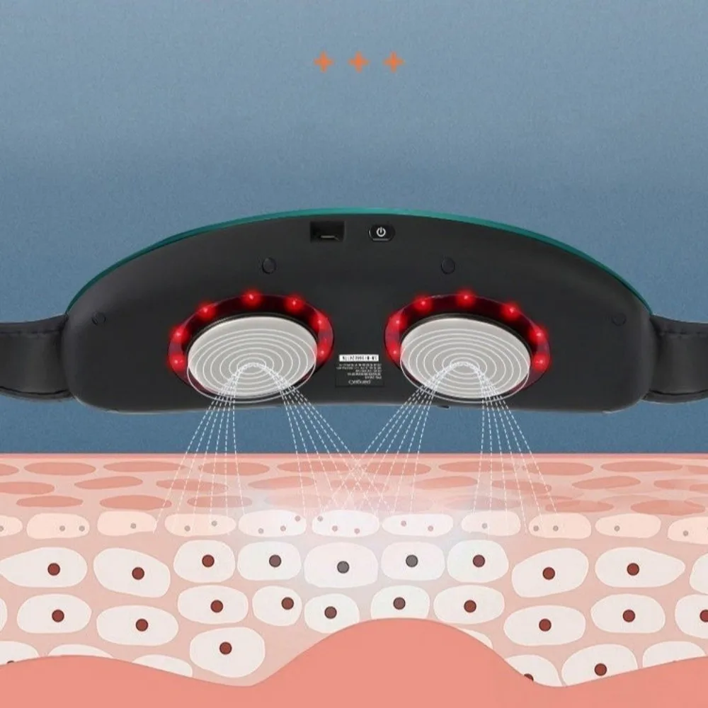 Heating Massage Electric Slimming Machine Vibration Function Warmth Vibration Waist Massage Belt LED Display Smart Design