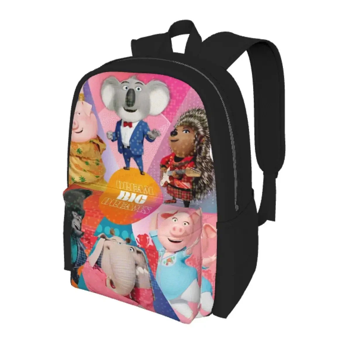 Sing Student Backpack School Bag Hiking Travel Daypack for Men Women Bookbag Shoulder Bags