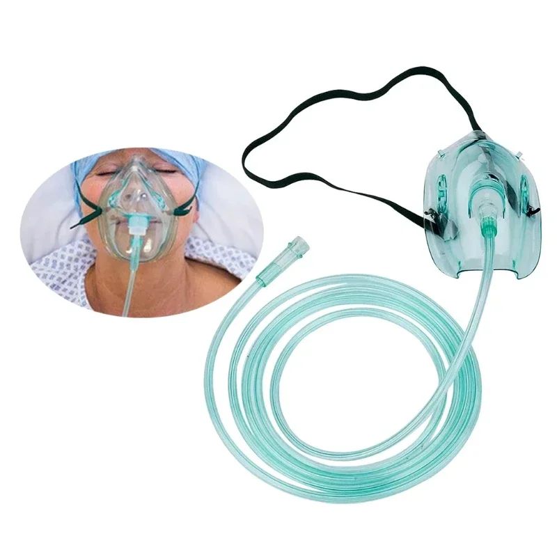 Respirador de oxígeno desechable para niños y adultos, nebulizador, máscara, tubo, inhalador, conducto de respiración, Hospital, clínica,