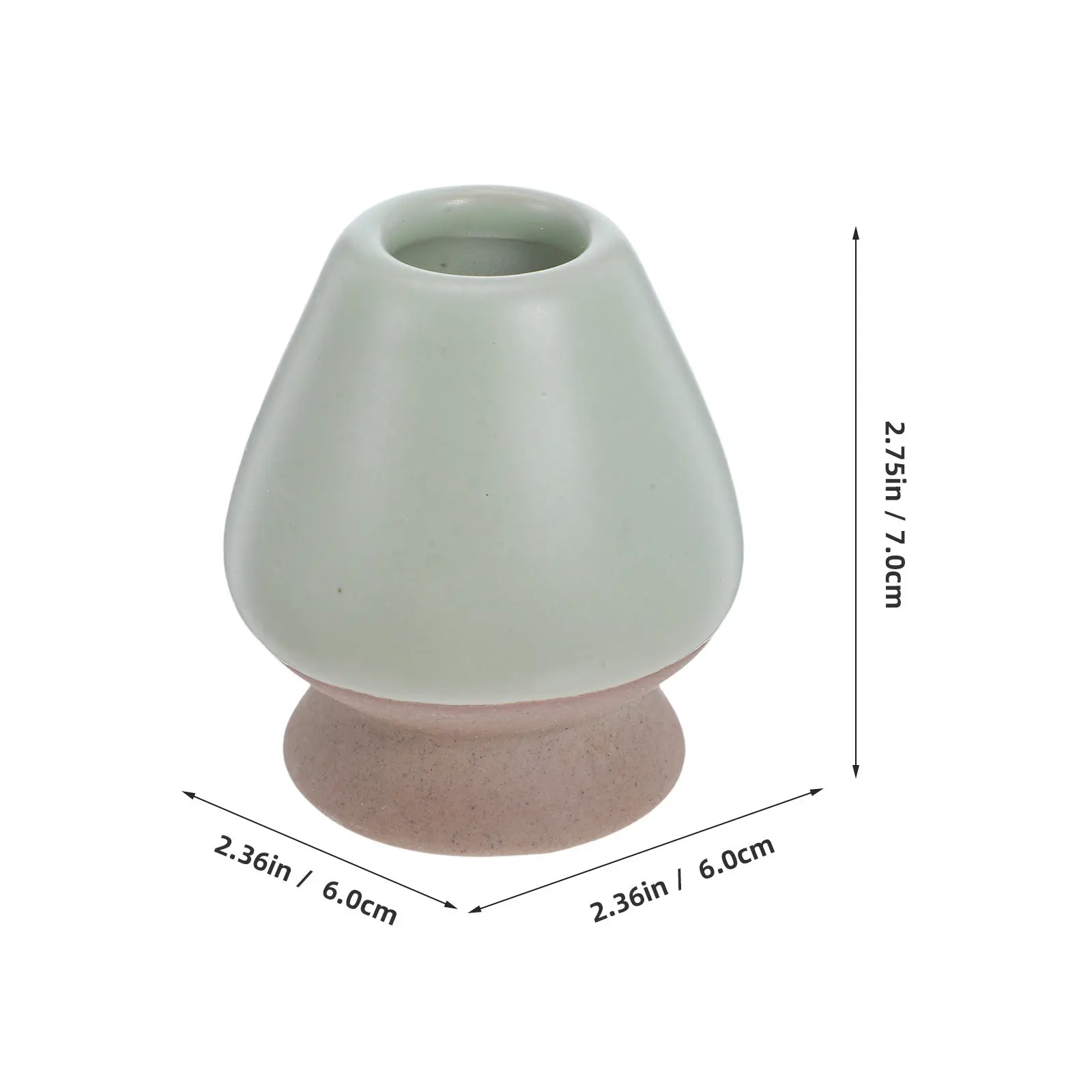2Pcs Smooth Ceramic Matcha Whisk Holder Chasen Stand Non-Slip Drying Rest for Japanese Tea Ritual Matcha Tools Organizer