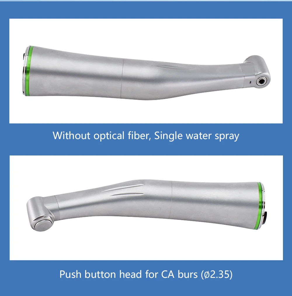 Contra Angle 1:1 1:5 20:1 1:4.2 Dental Handpiece Fiber Optic Low Speed High Speed X95L Style Dental Implant Equipment