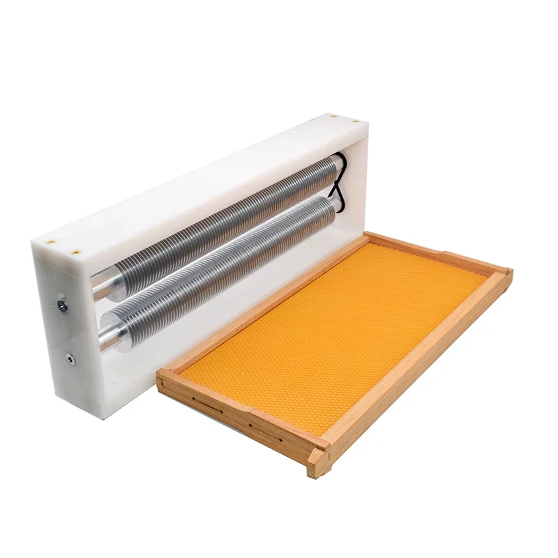 Double Roller Slit Honey Uncapper Beekeeping Comb Honey Uncapping Machine Bee Frame Uncapper Machine Beekeeping Tools Equipment