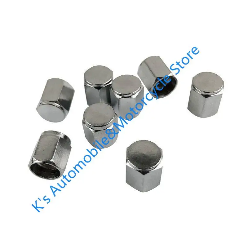 Q39F 8x Metal Car Bike Bike Tire Wheel para tampas válvula Tampa pó Capa caule