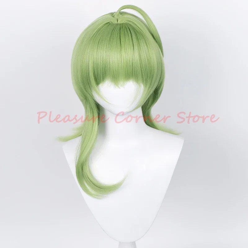 شعر مستعار تأثيري من Sumeru Genshin implation Collei ، محاكاة أنيمي مقاومة للحرارة مسبقًا ، شعر مستعار لفروة الرأس