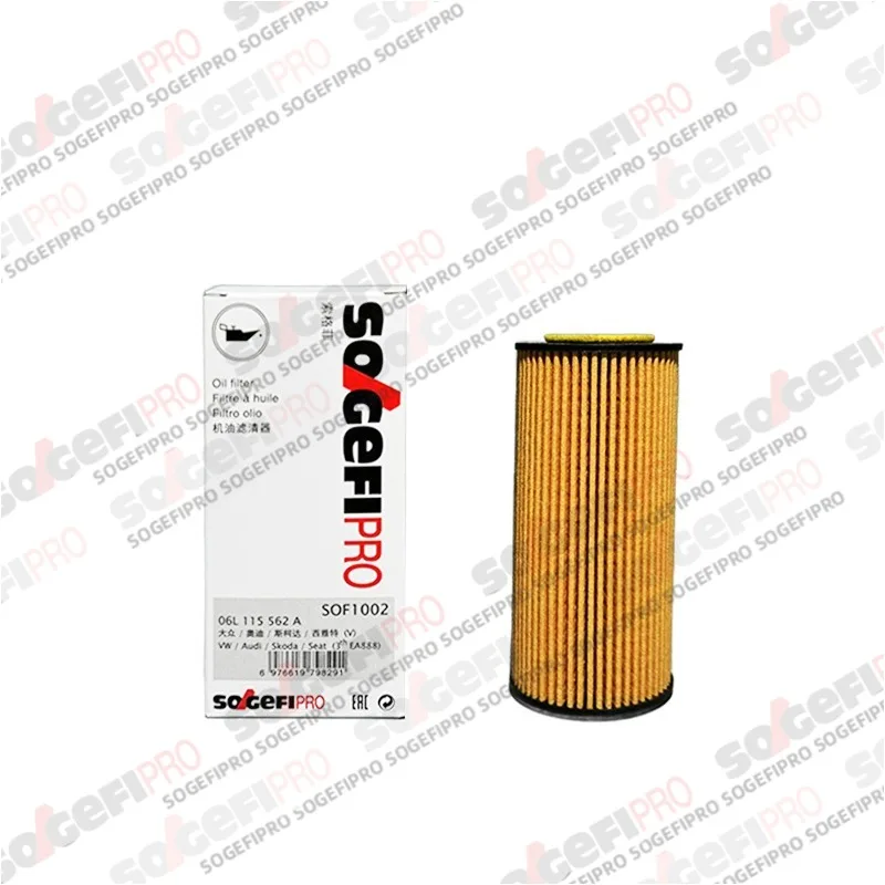 

For VW A3 A4B8B9 A5 A6 A7 Q3 Q5 Q7 TT Octavia Superb Beetle Jetta4 Golf7 Passat B8 Tiguan T-Roc 1.8 2.0L SOGEFIPRO Oil Filter