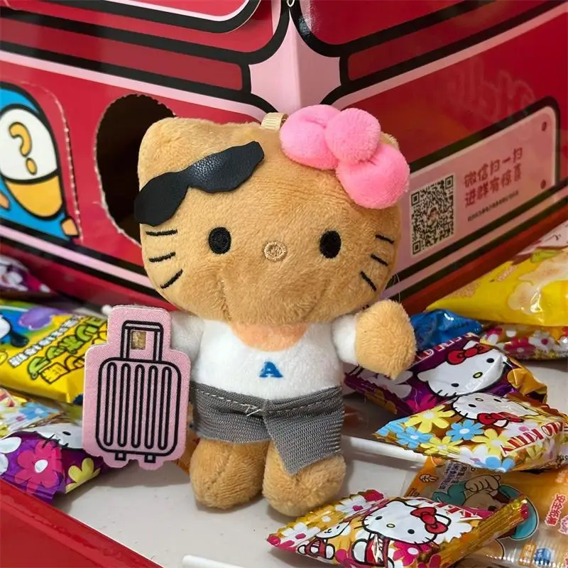 漫画かわいいハローキティぬいぐるみぬいぐるみキーホルダーバッグペンダントガーリー KT 猫クリエイティブバックパックぶら下げ飾りギフト