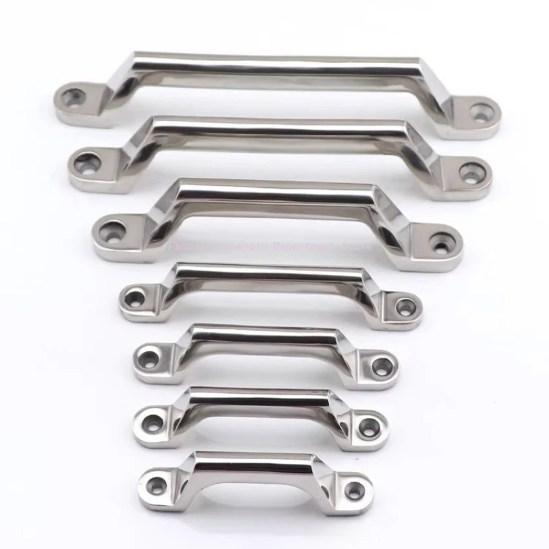 1pc Thickened Solid Stainless Steel Heavy Handle Plus Door Bow Knobs Industrial Load-Bearing Pull Handle Hardware accessories