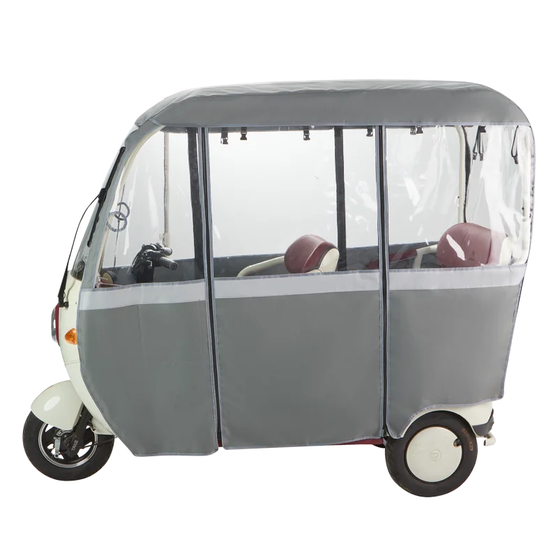 New electric tricycle canopy integrated canopy Jinpeng pm PA2 PA3 special rain curtain windshield canopy