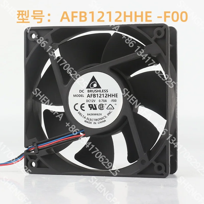 Cooling Fan Delta 24V 48V DC12V 0.70A  12038 120x120x38MM 12CM Desktop Motherboard PWM Speed Regulation Mute AFB1212HHE-F00