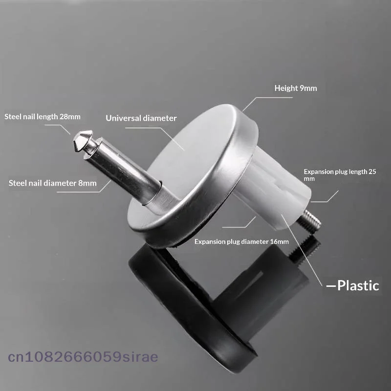 Toilet Seats Toilet Hinges Accessories Fixing Bolts Plumbing & Fixtures Stainless Steel Toilet Lid Hinge For Back-to-wall 1Pair