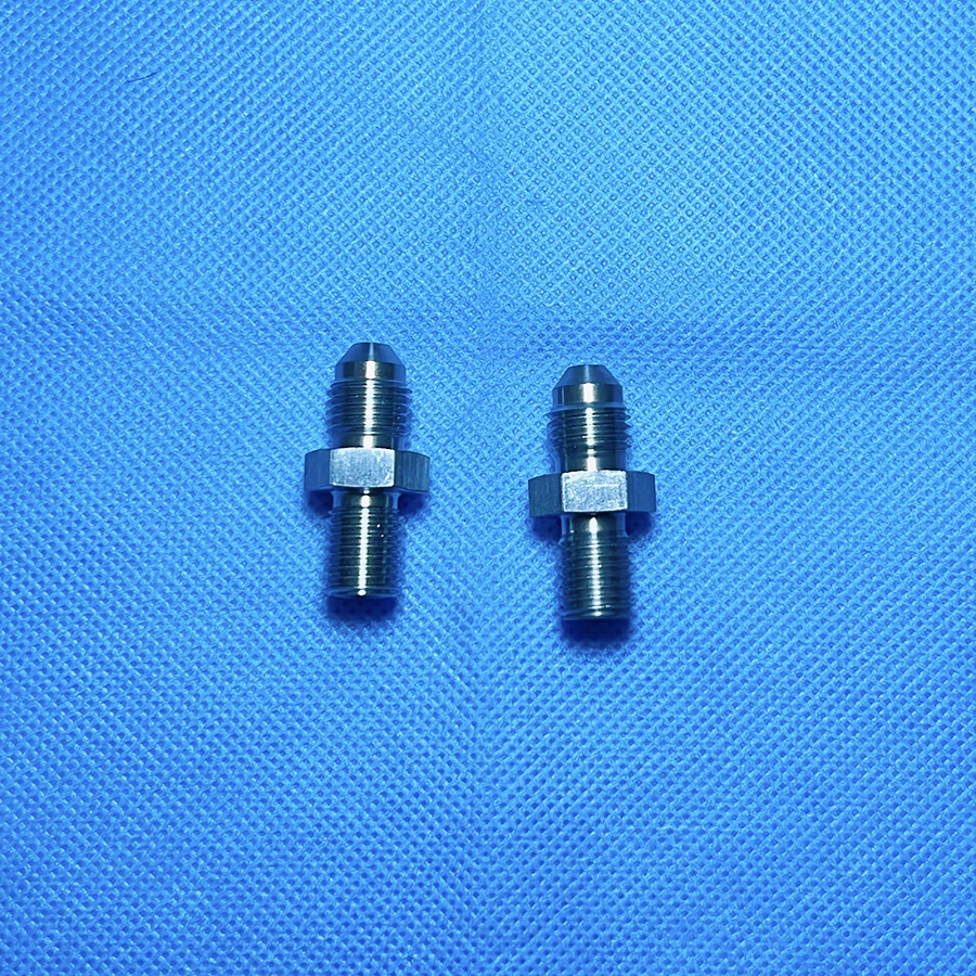 Stainless Steel male an-4 an4 to inverted Seat Adapter M10*P1.25 M10 x1.25 / M10*P1.5 M10 x1.5 brake End fitting