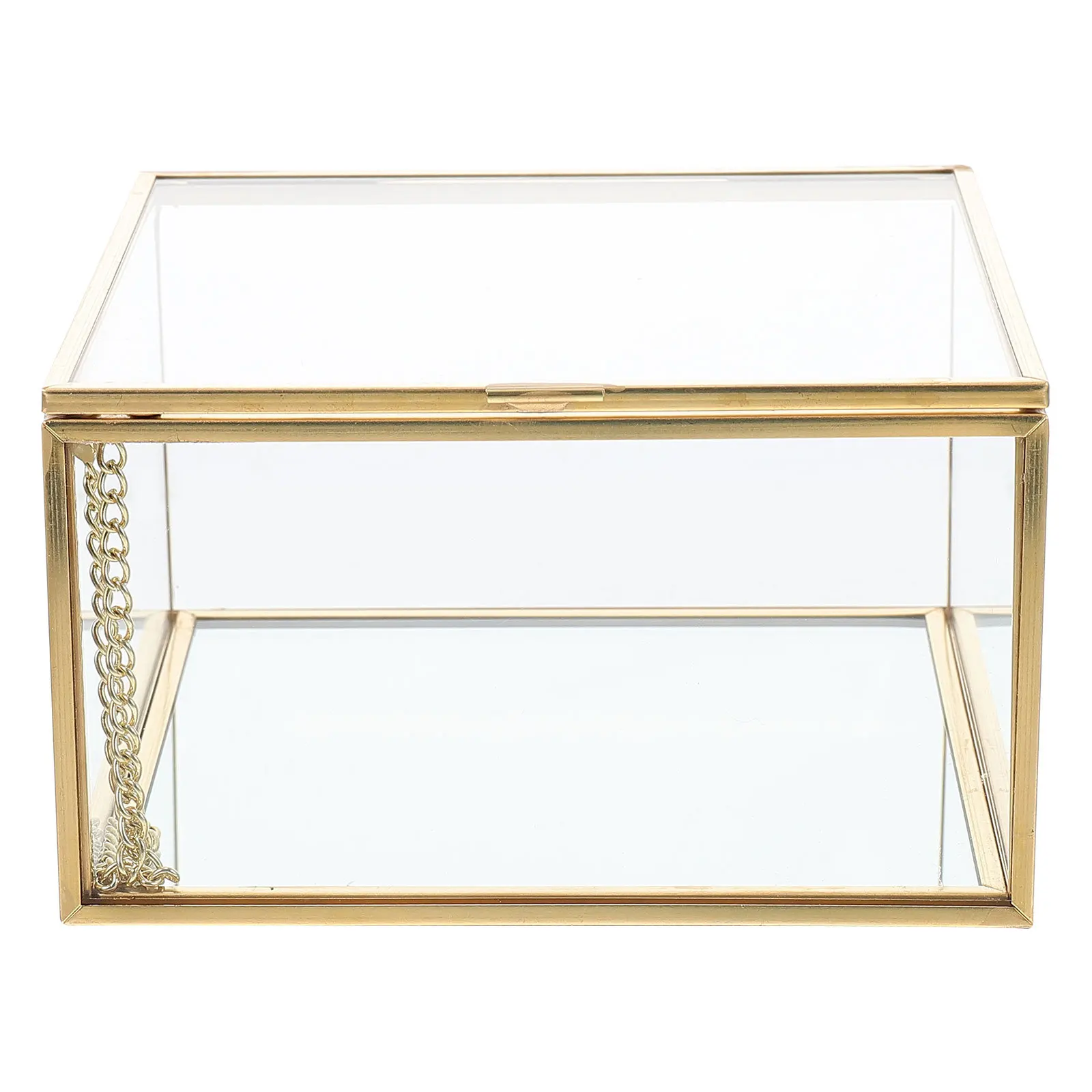 

Jewelry Boxes Jewlery Holder Case Storage Organizer Golden Trinket Earrings Displaying