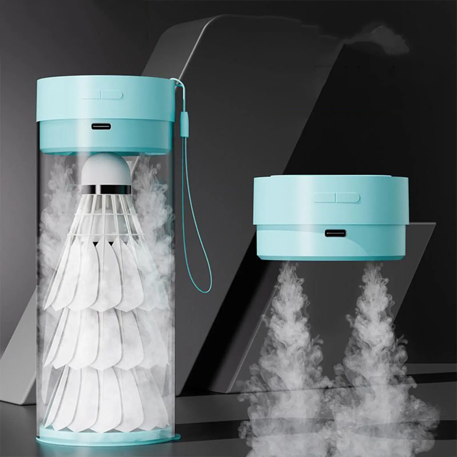 

Увлажнитель с мячом для бадминтона Type-c, перезаряжаемый мяч, отпариватель для бадминтона, компактный спортивный аксессуар для дочери, мальчиков-подростков, молодежи