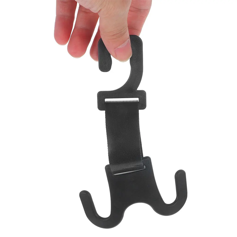 

5 pcs Multifunctional Car Headrest Hooks Dual Design Sturdy Abs Vehicle Storage Organizer For Bags Coats Electric Scooter