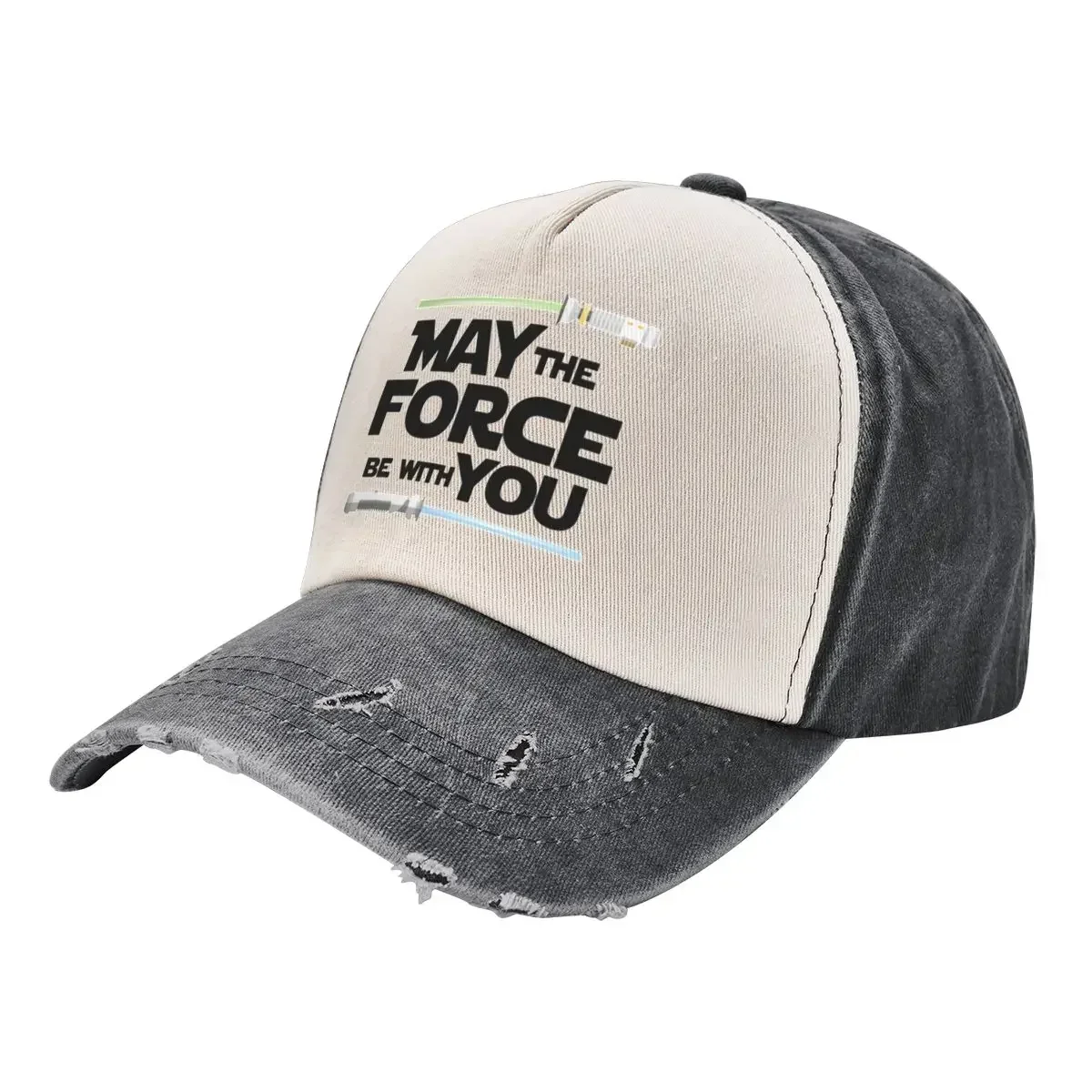 May The Force Be With You Sabers Baseball Cap Big Size Hat Dropshipping Sunhat hiking hat Women's Men's