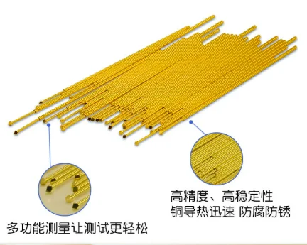 INGUN GKS-050 PCB Test Probe 0.78mm Spring Loaded Retractable Pin with Gold Plated Tip