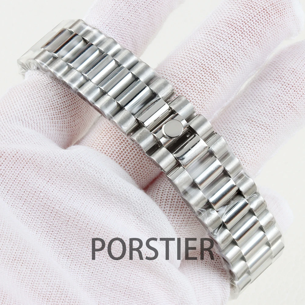 36mm/39mm Silver Watch Case for Datejust NH35 NH36 movement Presidential Bracelet Stainless steel Sapphire Glass High Quality