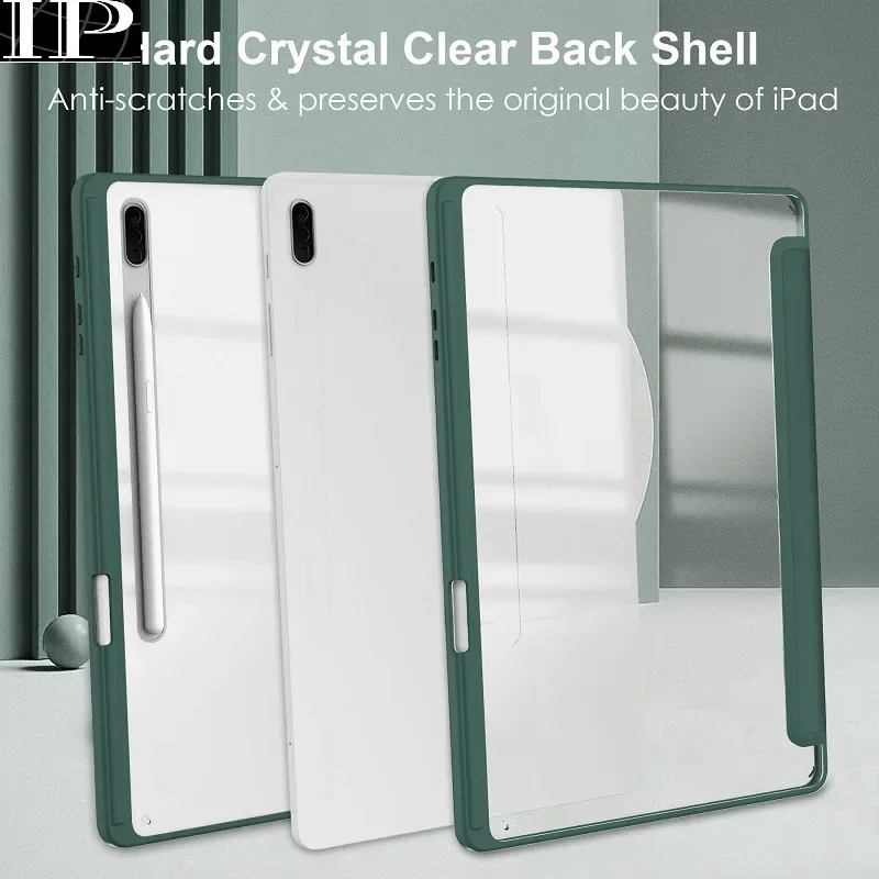 Funda acrílica transparente para tableta Samsung Galaxy Tab S9 Ultra 14,6 Galaxy Tab S8 Ultra 14,6, funda S7 FE S8 Plus S9 Plus 12,4