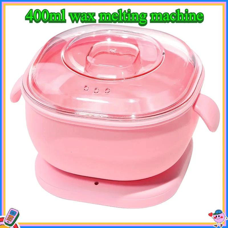 Foldable Wax Heater Hair Removal 400ML Wax Machine Portable Silicone Wax Warmer SPA Body Epilator Paraffin Wax Pot For Travel