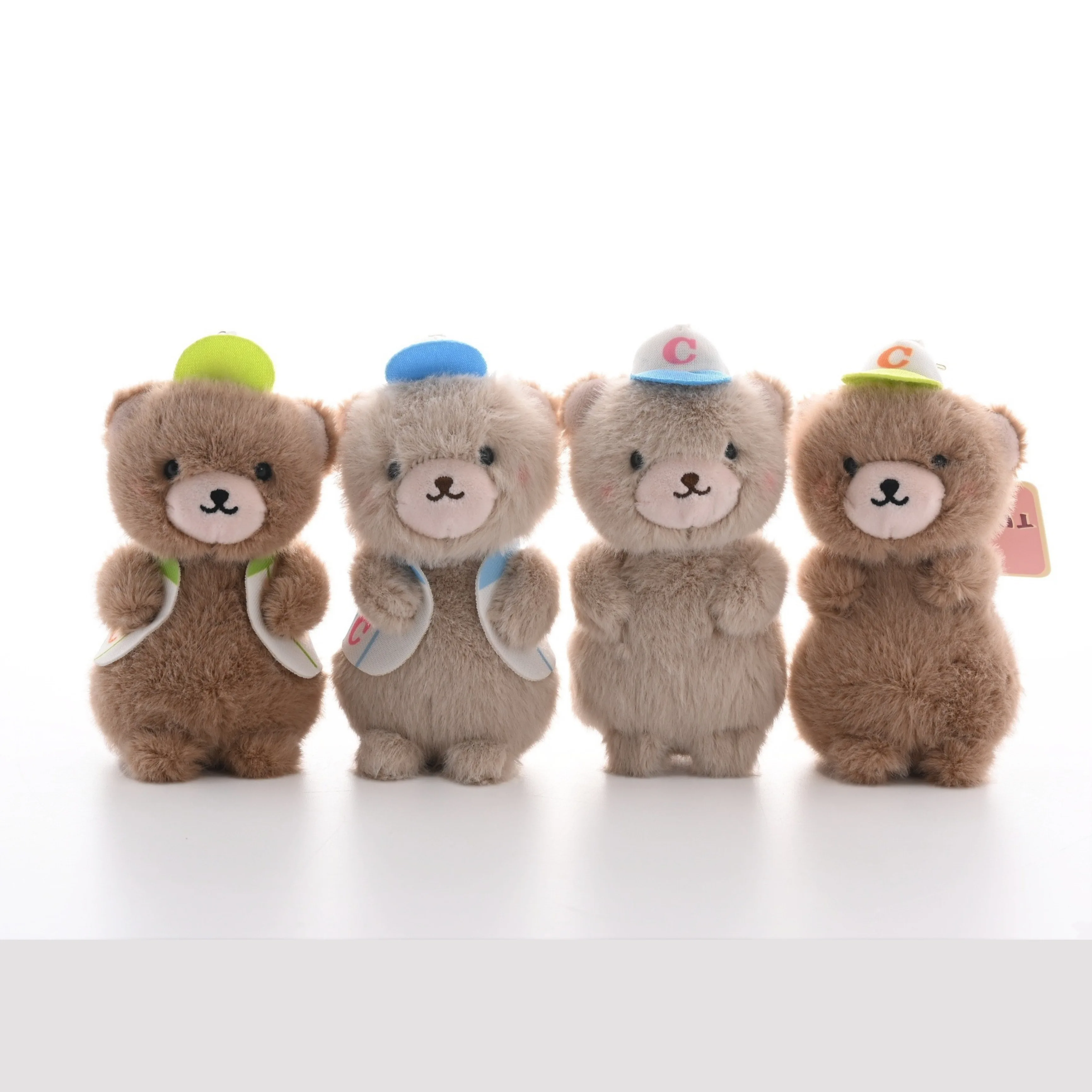 13cm Uroczy Pluszowy Miś Miękka Zabawka Kawaii Kreskówkowy Miś Lalka Ozdoba do Torby Brelok Prezent dla Dzieci