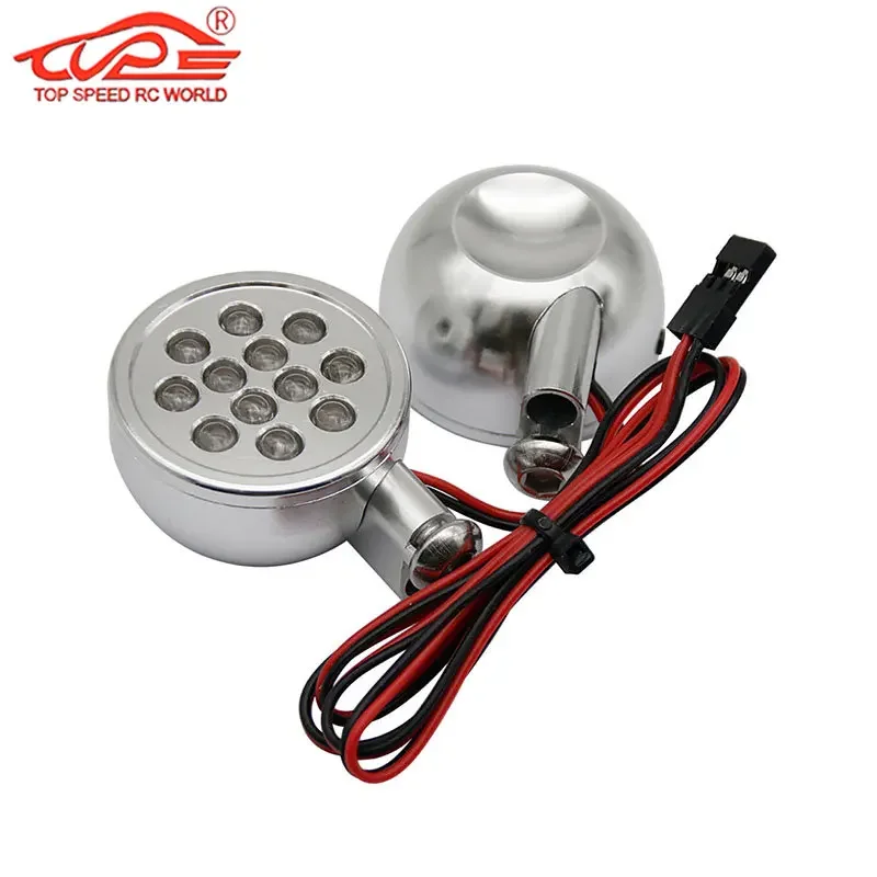 Upgrade CNC Metal Light LED Front Lights for 1/5 Scale HPI ROFUN ROVAN Kingmotor BAJA 5B Buggy Truck Part