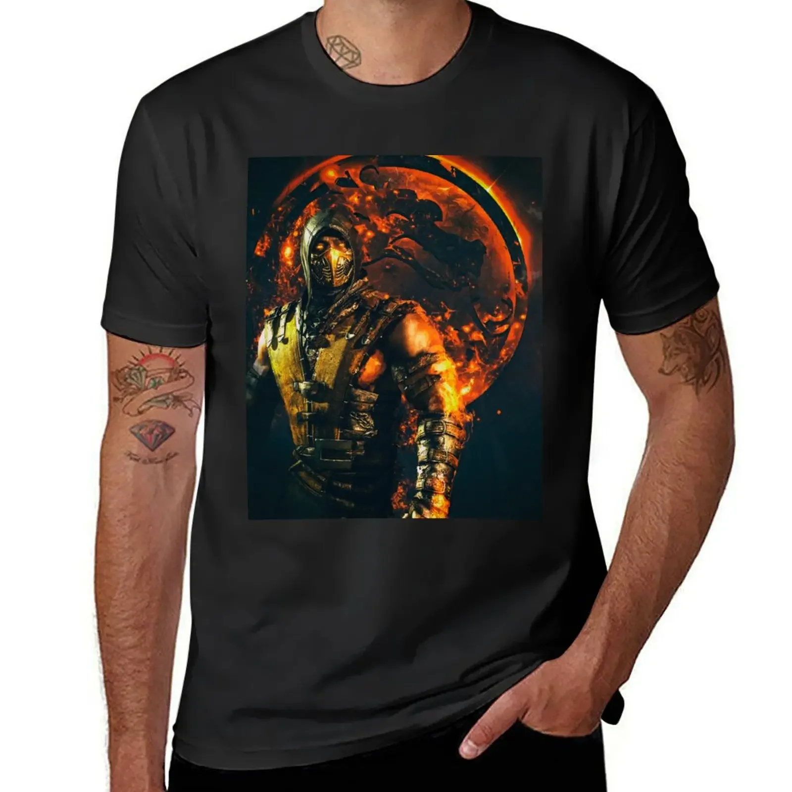 

Mortal kombat Scorpion T-Shirt oversizeds blacks mens clothes