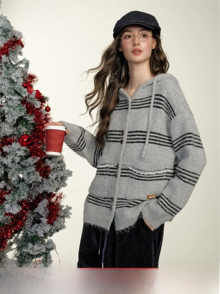 

Chill Zoe Women's Loose Fit Knitted Outerwear Spring New Arrival Casual Commute Sle Long Sve