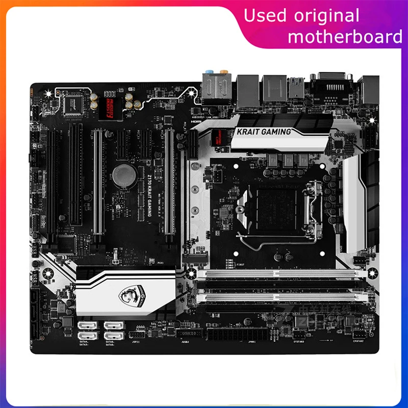 

Used LGA 1151 For Intel Z170 Z170 Krait GAMING Computer USB3.0 SATA3 Motherboard DDR4 64G Desktop Mainboard