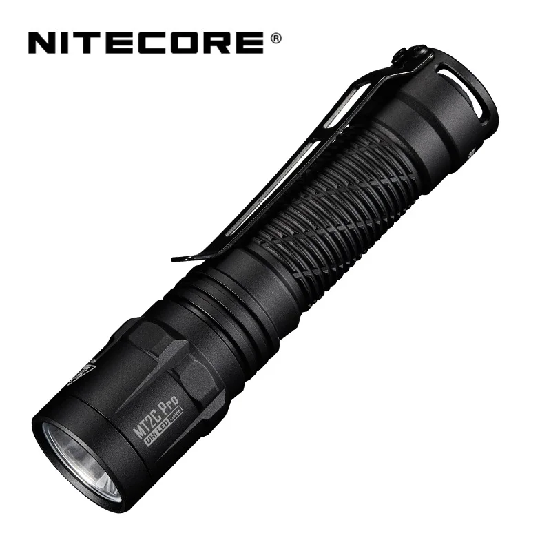 NITECORE MT2C PRO 1800 Lumens High Output Compact Tactical Flashlight includes a 3600mAh 18650 Rechargeable Battery