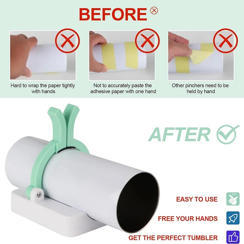 

Sublimation Tumblers Clamp With Cup Cradle, Tumbler Pincher Tool Sublimation For 20/16/12 Oz Sublimation Blanks Tumblers Durable