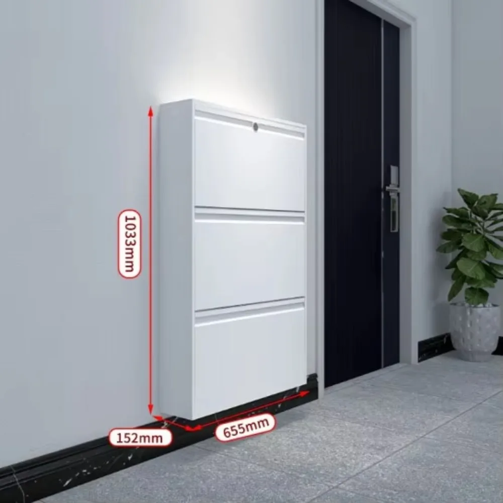 New Ultra-thin 122mm Doorway Living Room Nordic Shoe Rack Modern Minimalist Tipping Bucket Cabinet Home Convenient Shoe Cabinet