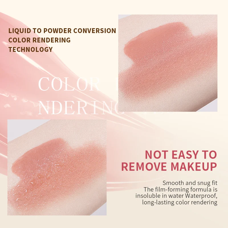 Life Girls Vitality Pink Blush Lotion Moisturizing and Smooth Blush Liquid Long-lasting Makeup Easy to Color Rouge