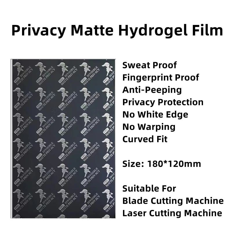 50pcs HD Hydrogel Film For All Phone Protecting Film Cutting Machine Matte/Anti Blue-Ray/UV/Privacy TPU LCD Screen Protector