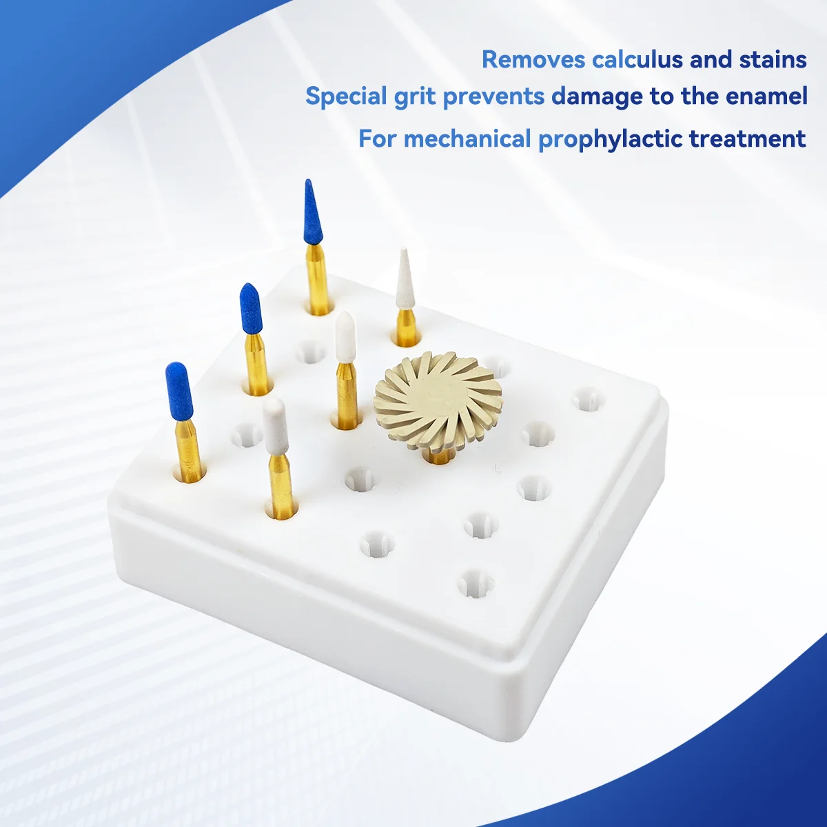 Dental Polishing Spiral Wheel Kit Prophy and Clean for Polishing&Finishing Orthodontic Adhesive Removes Calculus and Stains view 4