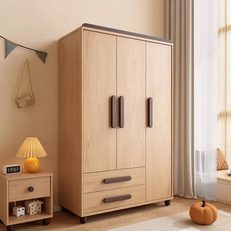 Premium Nordic Child Wardrobe Storage Drawer Wood Kawaii Bedroom Wardrobe Clothes Apartment Roupeiro